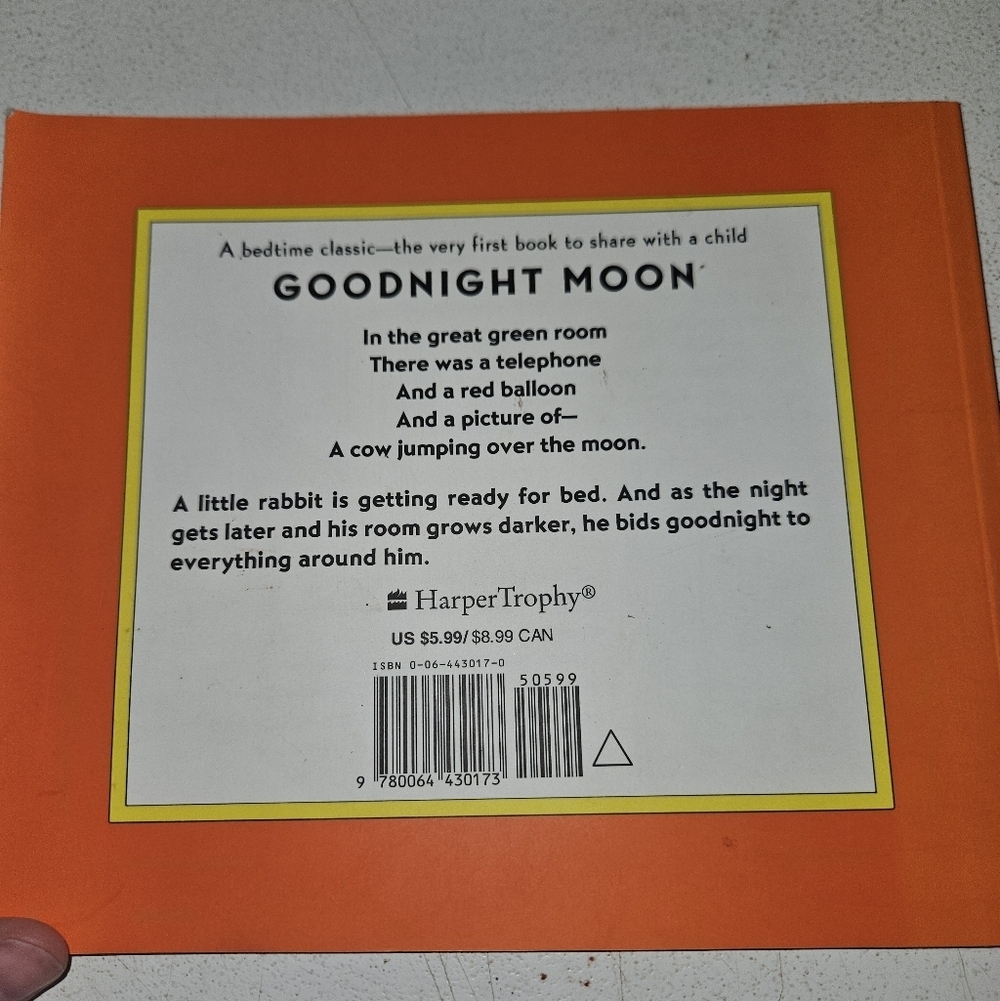 Goodnight Moon by Margaret Wise Brown Paperback Kids Book! - Picture 3 of 3